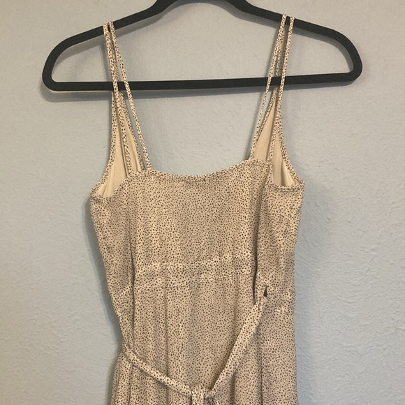 All Saints Women Size 4 Dayla Speckled Black White True Wrap Midi Dress Ruffles - Picture 9 of 16